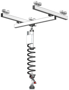 A complete lfting system: Traverse, Bal-Trol hoist and gripper (e.g. Basic).